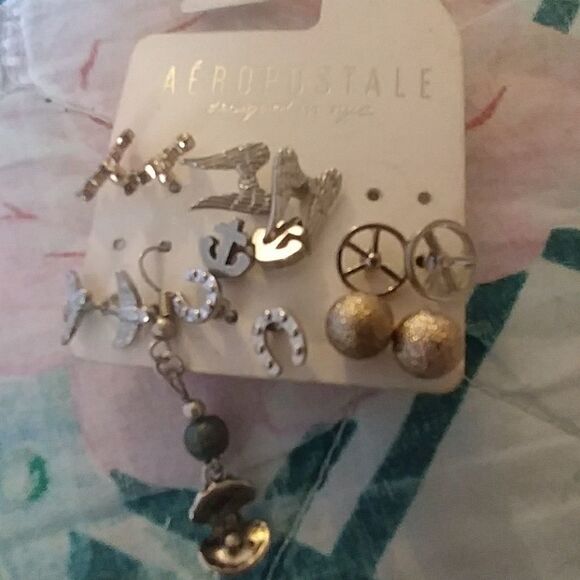 925 silver and Aeropostale 1 pair earrings - Picture 1 of 1